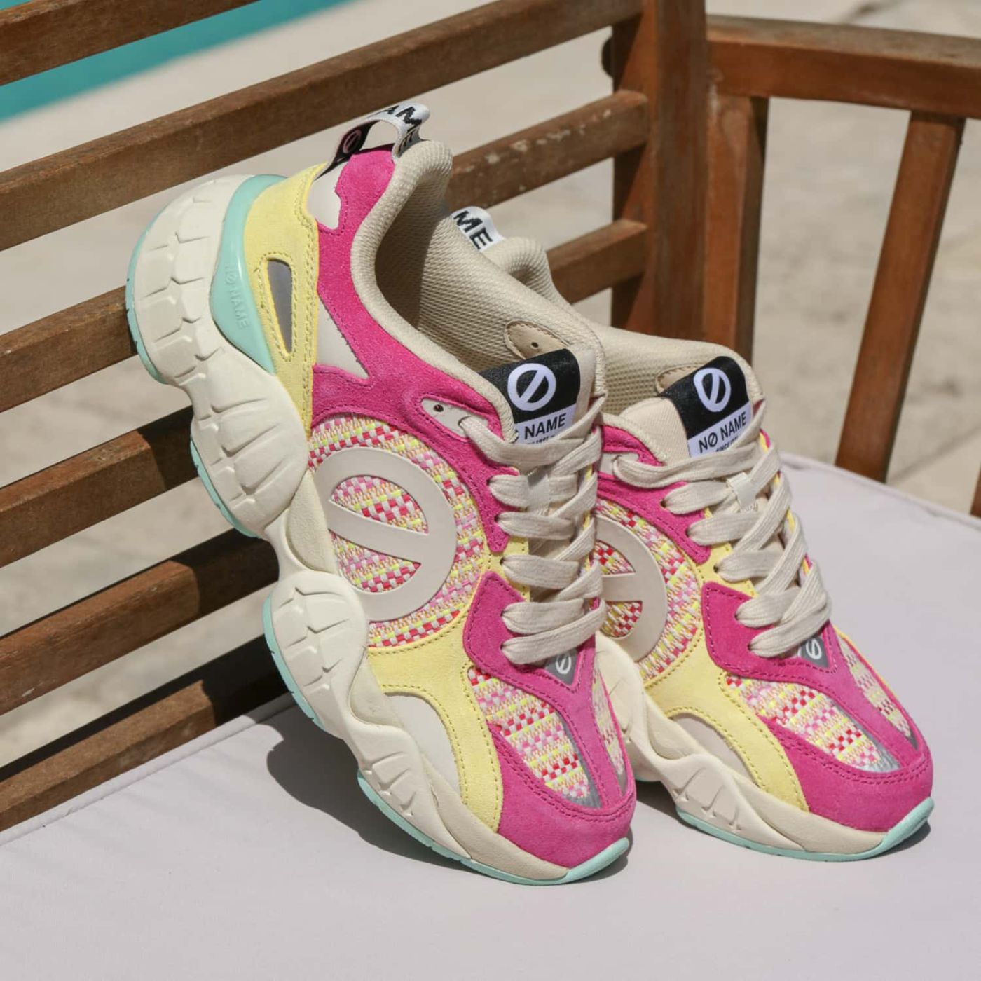 KRAZEE RUNNER W - SUEDE/GRASS/SDE - ROSA/GIALLO
